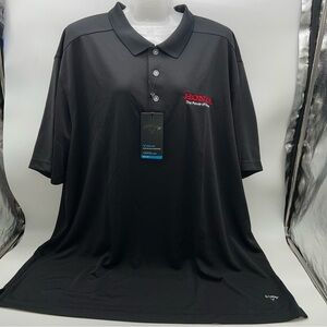Callaway Opti-Dri Cooling Black Polo Shirt with Red Logo- Size XXL